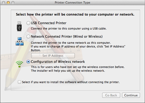 ad hoc network mac printer
